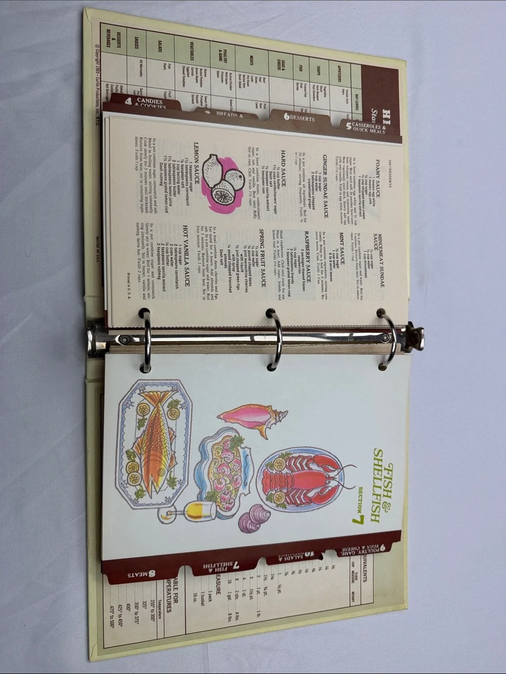 Vintage “The Complete Family Cook Book”- Hardcover 3 ring-binder style.